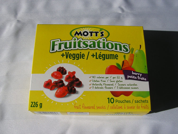 Fruit flavored snack