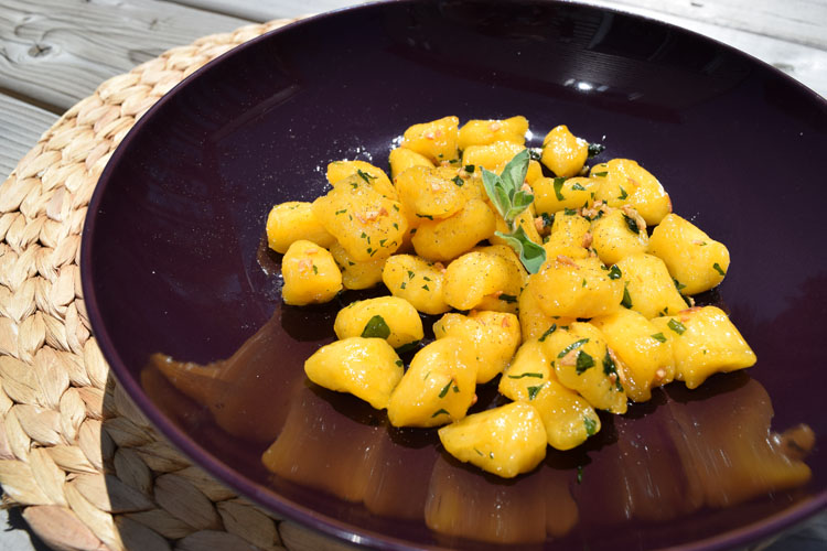 Butternut squash gnocchi